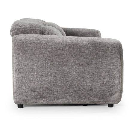 Brevig - Modern Grey Fabric Sofa w/ 2 Recliners - image 3
