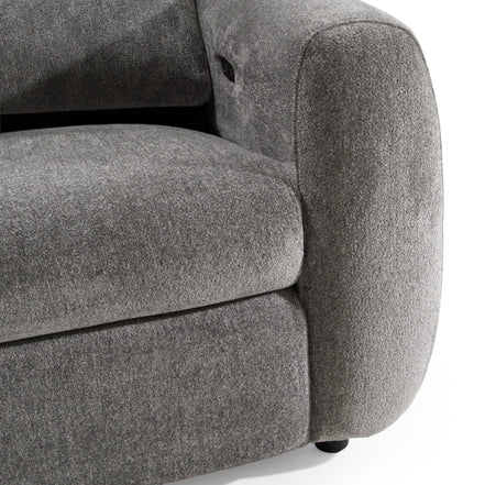 Brevig - Modern Grey Fabric Sofa w/ 2 Recliners - image 4