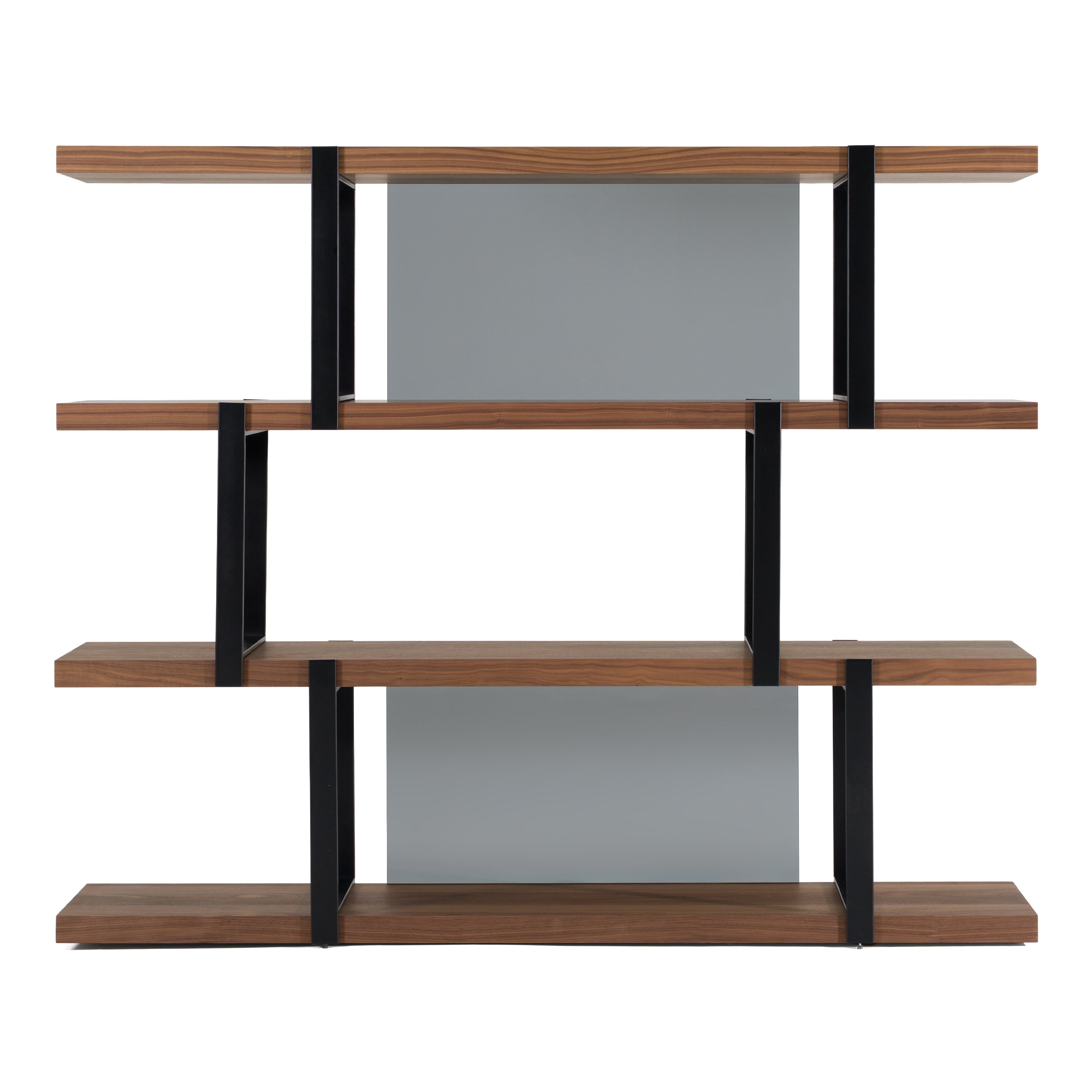 Brewer - Modern Walnut & Black Bookshelf - image 2