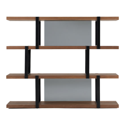 Brewer - Modern Walnut & Black Bookshelf - image 2