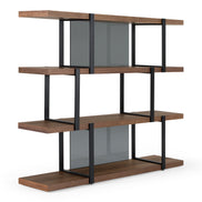 Brewer - Modern Walnut & Black Bookshelf - image 3