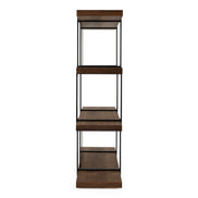 Brewer - Modern Walnut & Black Bookshelf - image 4