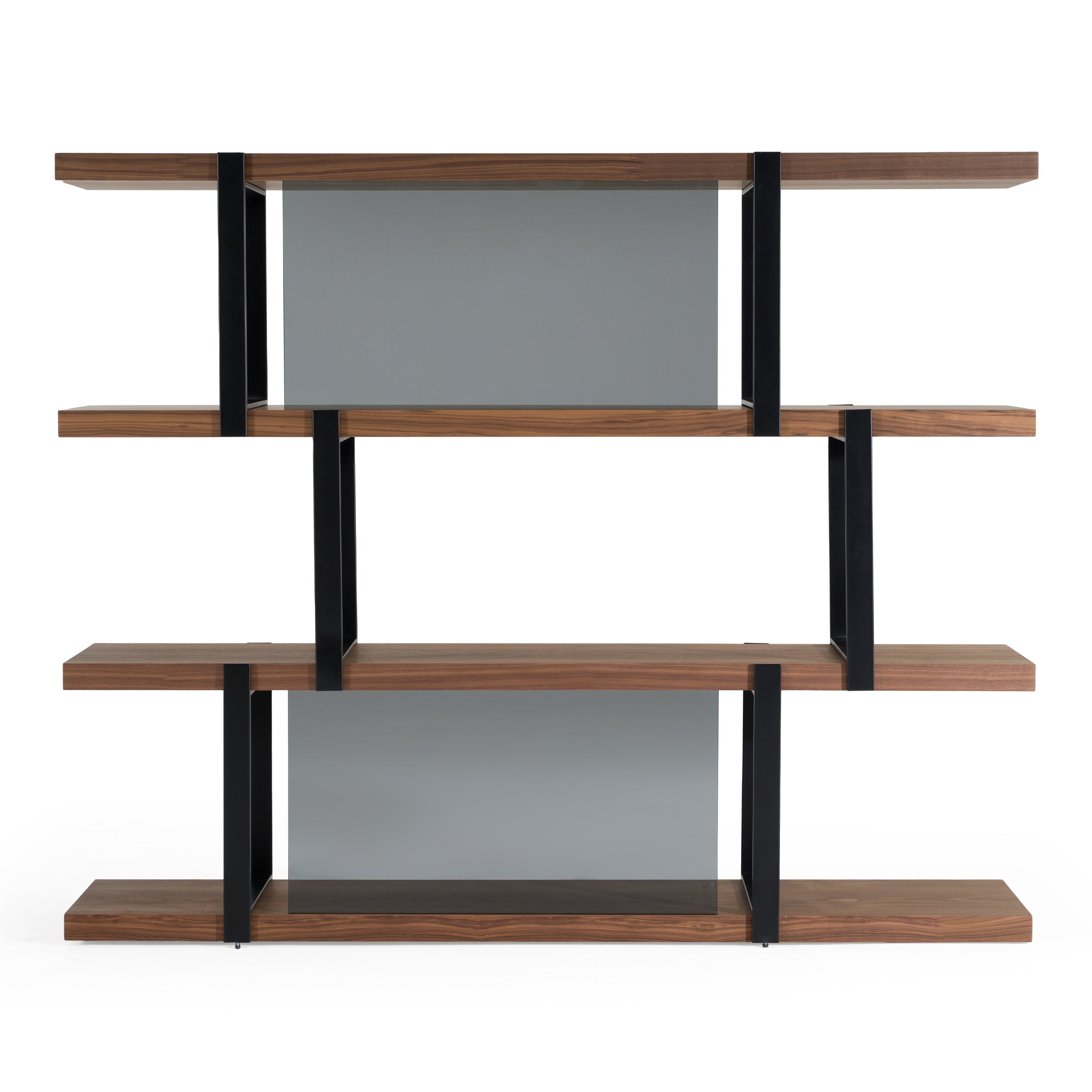Brewer - Modern Walnut & Black Bookshelf - image 5