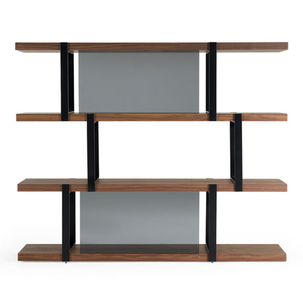 Brewer - Modern Walnut & Black Bookshelf - image 5