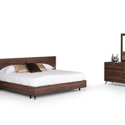 Brooklyn Italian Modern Walnut Mirror