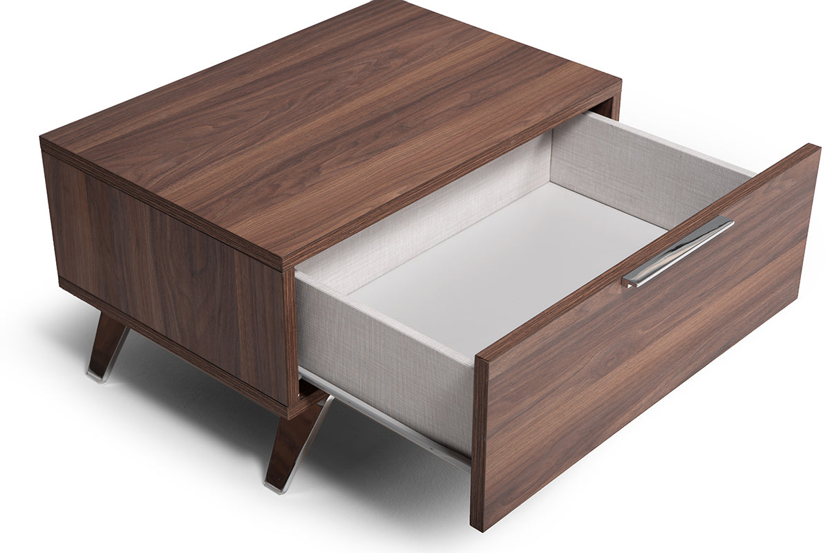 Brooklyn Italian Modern Walnut Nightstand - image 2
