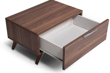 Brooklyn Italian Modern Walnut Nightstand - image 2