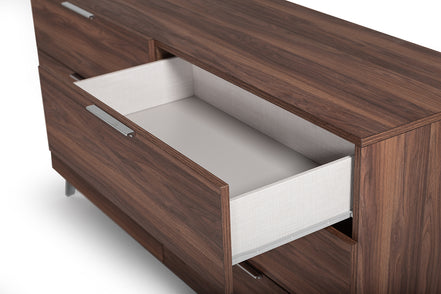 Brooklyn Italian Modern Walnut Dresser