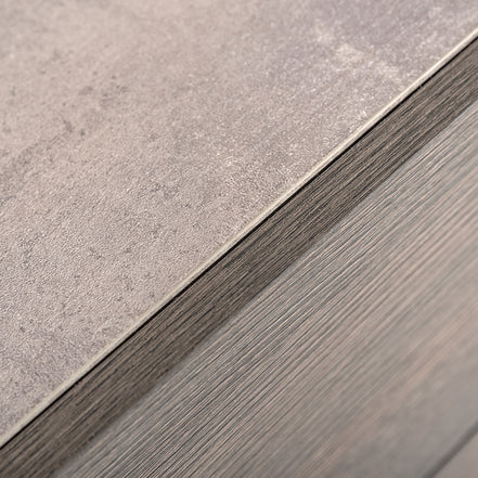 Bronx Italian Modern Faux Concrete & Grey Dresser - image 5
