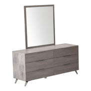 Bronx Italian Modern Grey Mirror - image 5