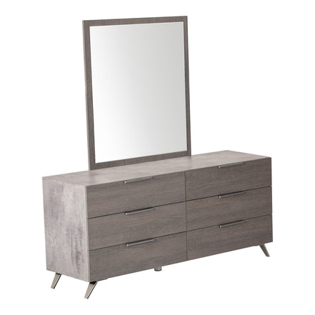 Bronx Italian Modern Grey Mirror - image 5