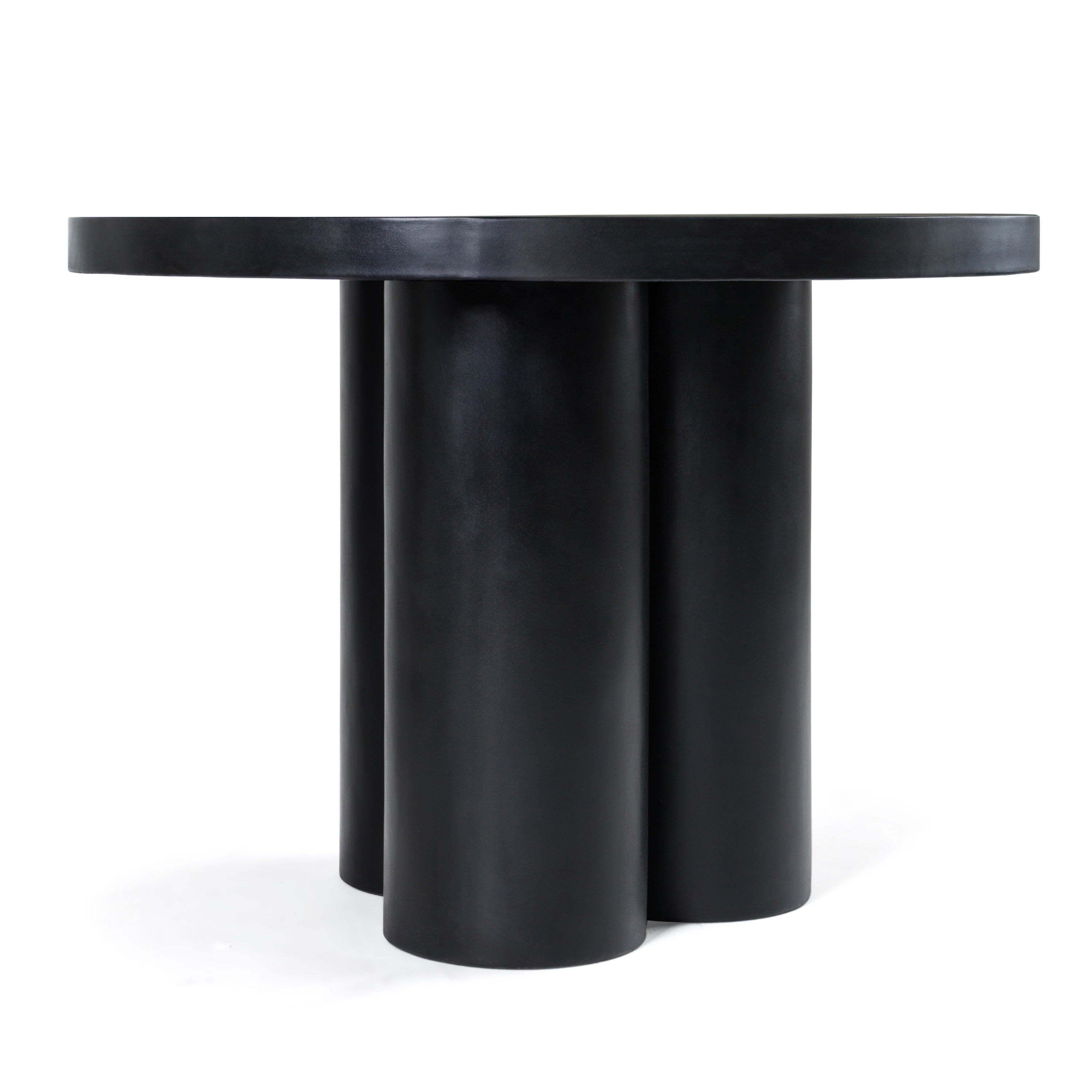 Bruni - Modern Black Concrete Round Dining Table - image 2