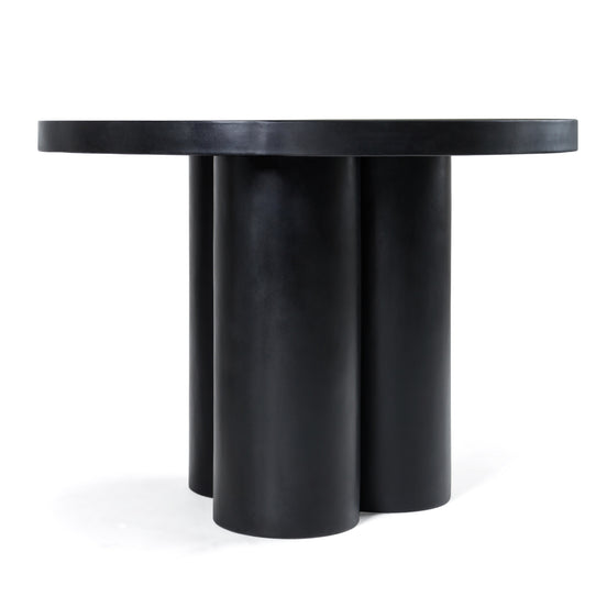 Bruni - Modern Black Concrete Round Dining Table - image 2