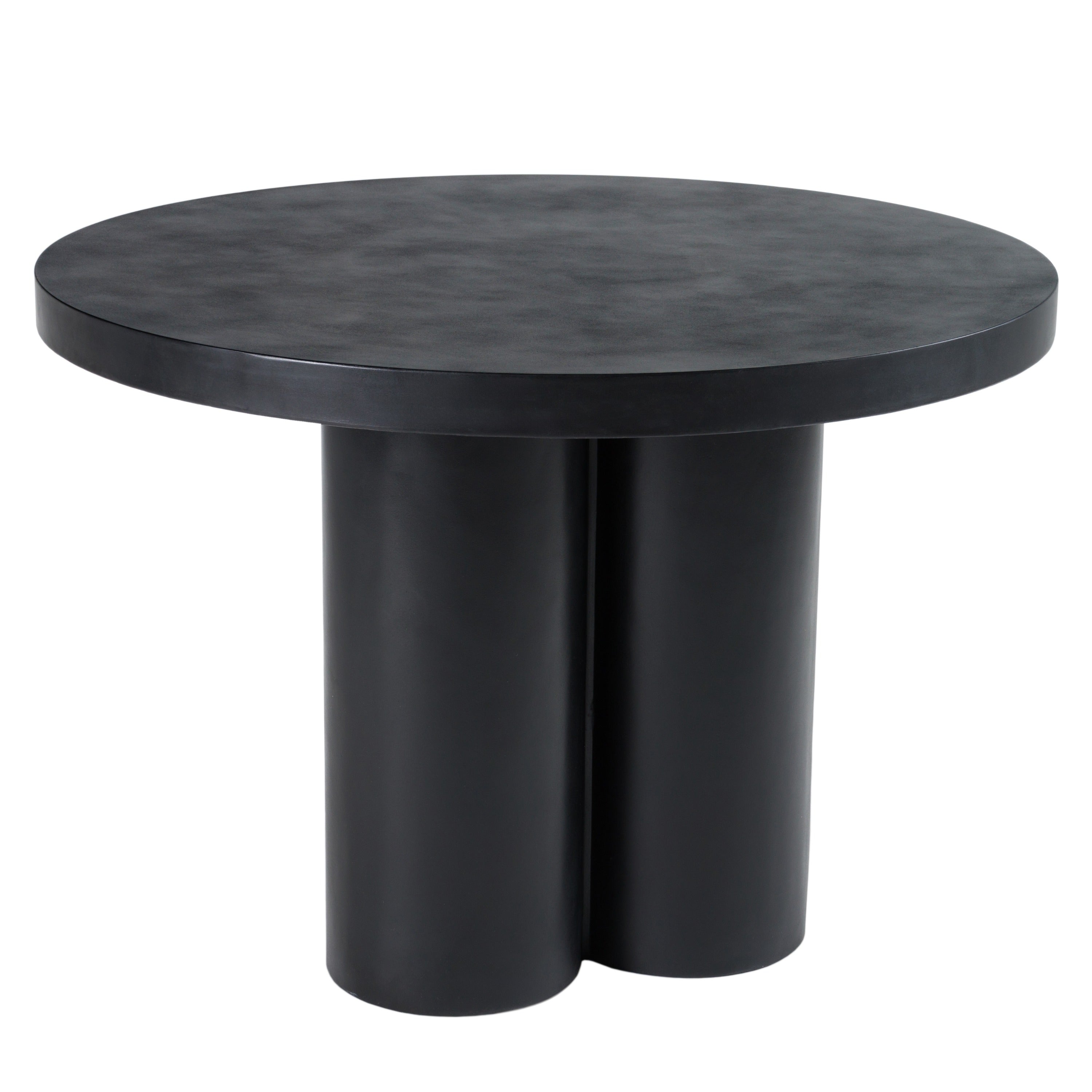 Bruni - Modern Black Concrete Round Dining Table - image 3