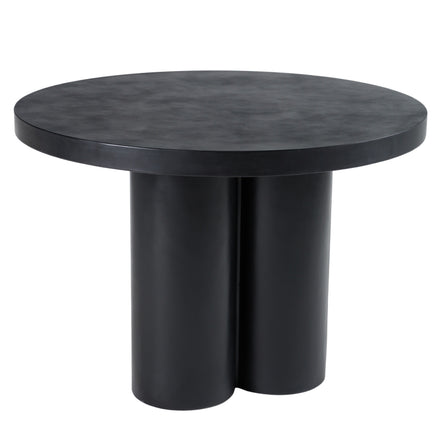 Bruni - Modern Black Concrete Round Dining Table - image 3