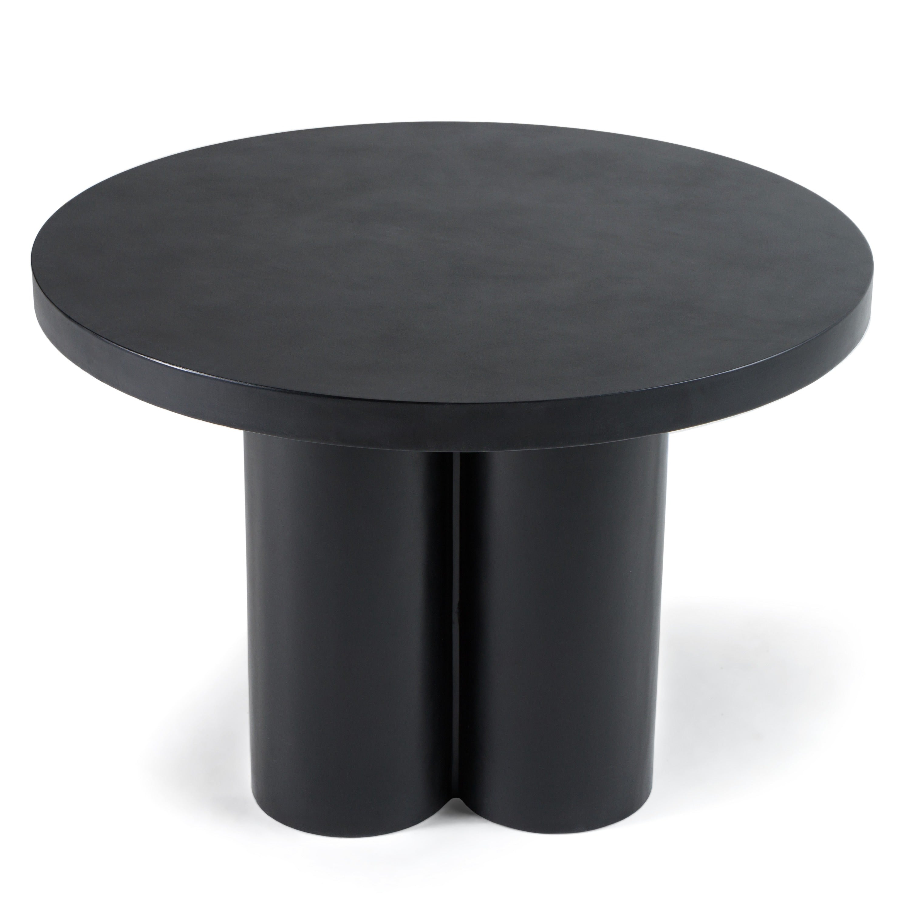 Bruni - Modern Black Concrete Round Dining Table - image 4