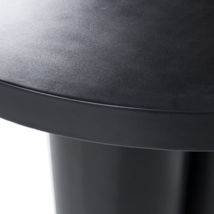 Bruni - Modern Black Concrete Round Dining Table - image 5