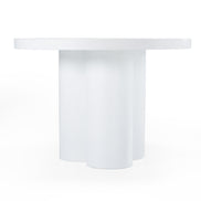 Bruni - Modern White Concrete Round Dining Table - image 2