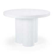Bruni - Modern White Concrete Round Dining Table - image 3