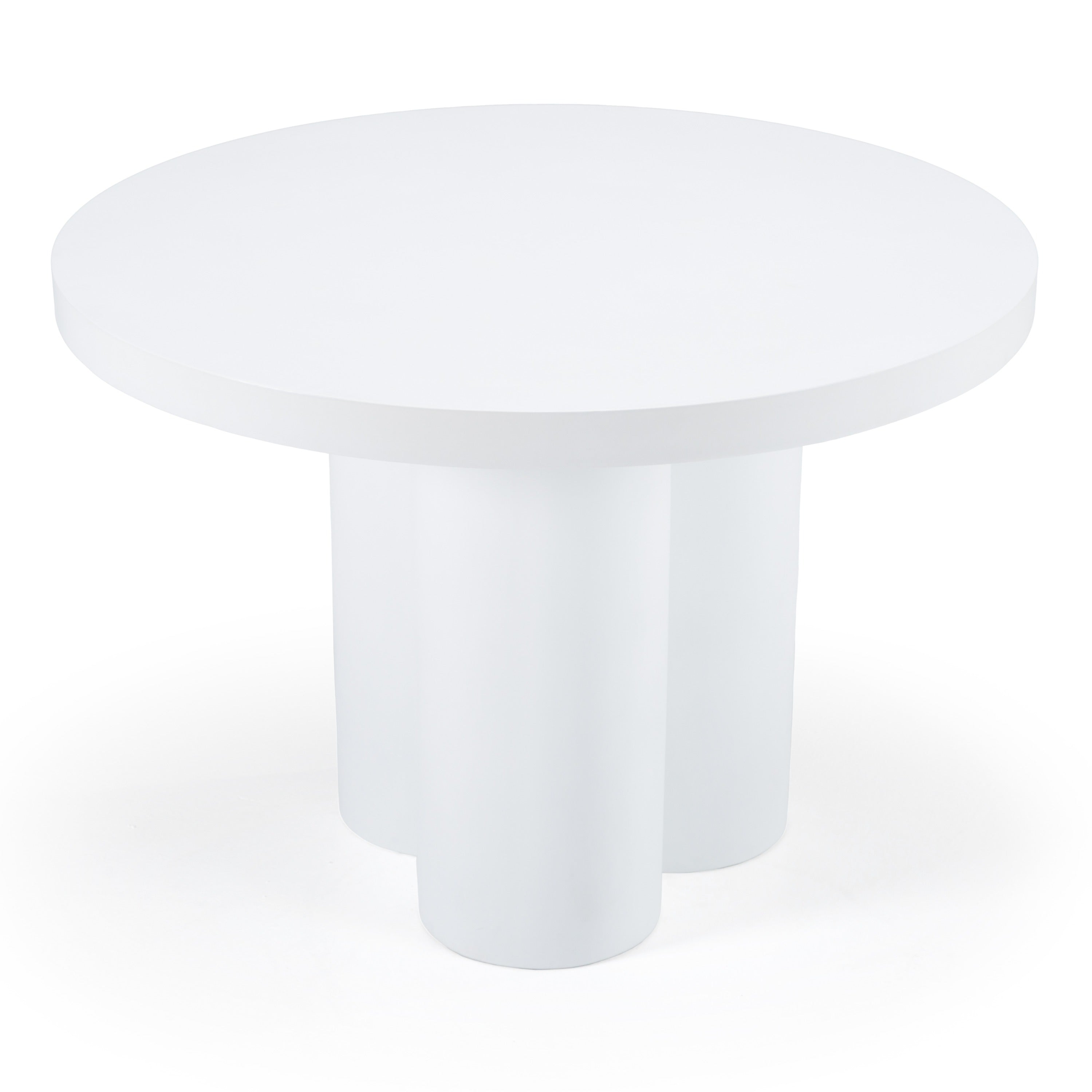 Bruni - Modern White Concrete Round Dining Table - image 4