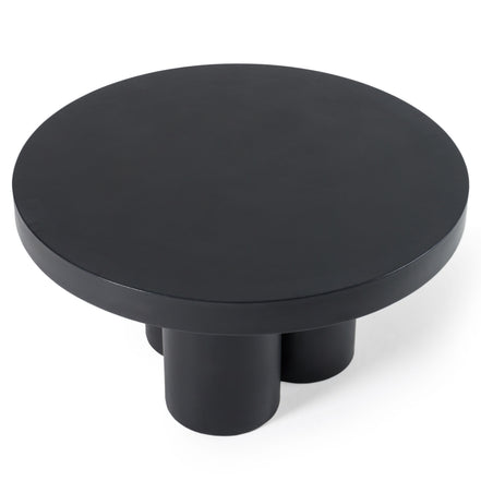 Bruni - Modern Black Concrete Coffee Table - image 4
