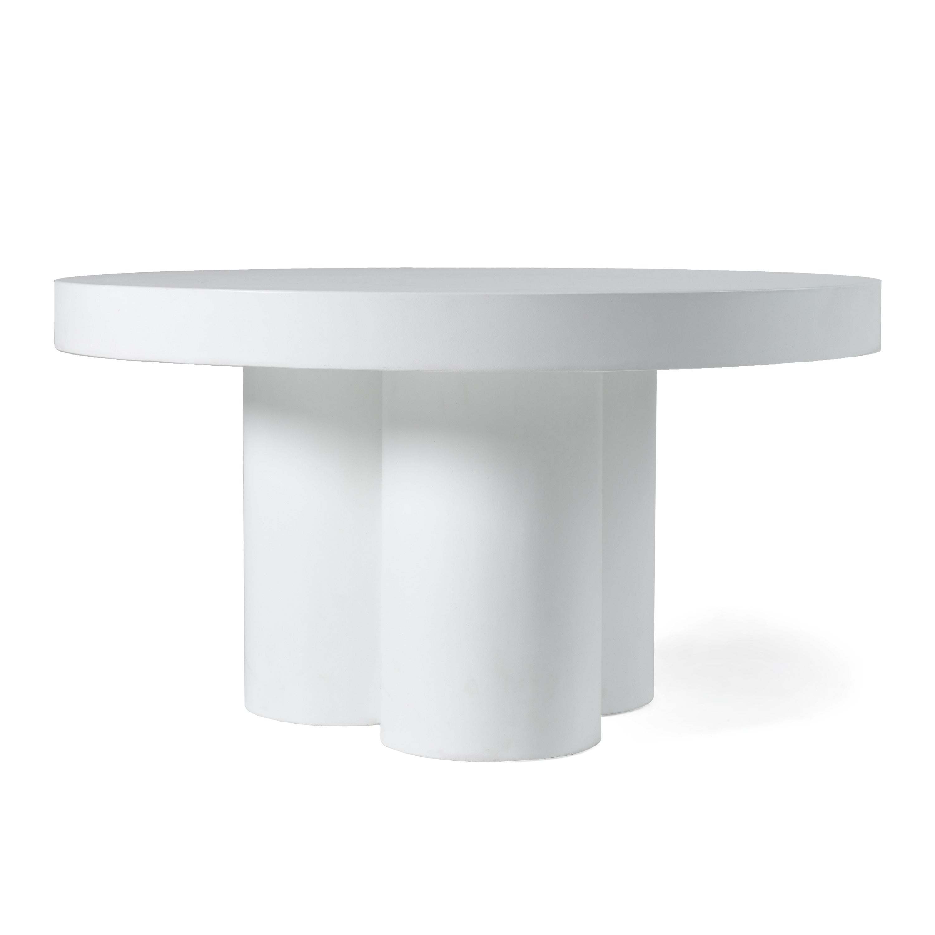Bruni - Modern White Concrete Coffee Table - image 2