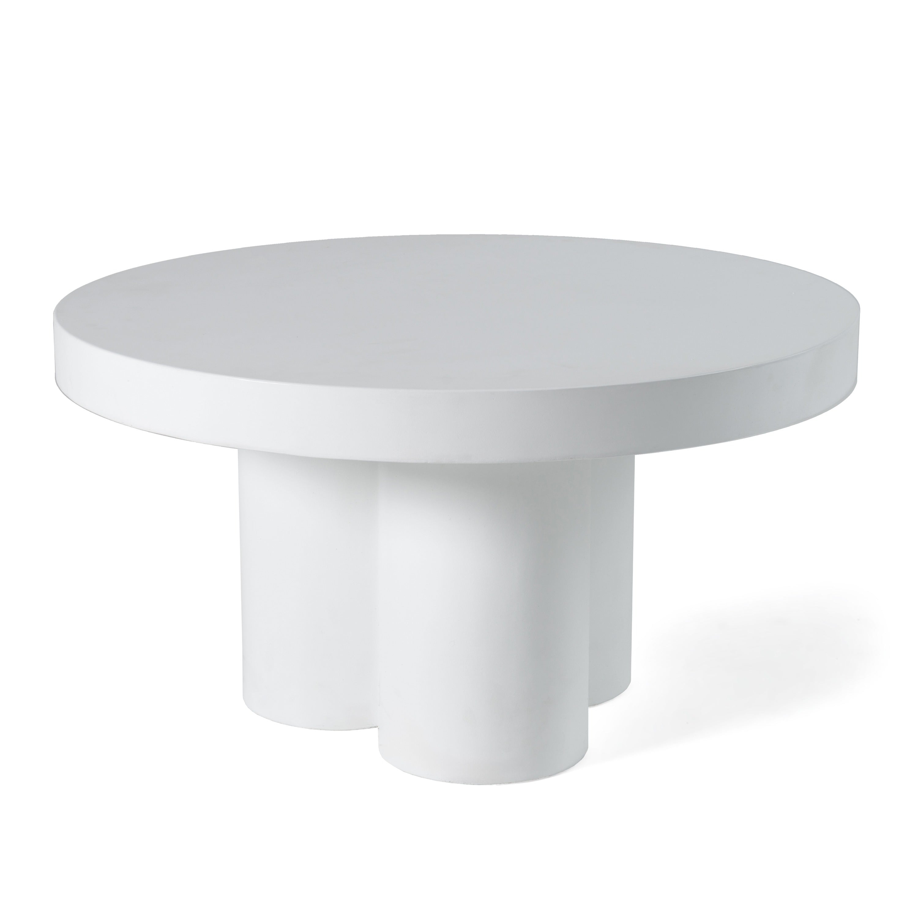 Bruni - Modern White Concrete Coffee Table - image 3