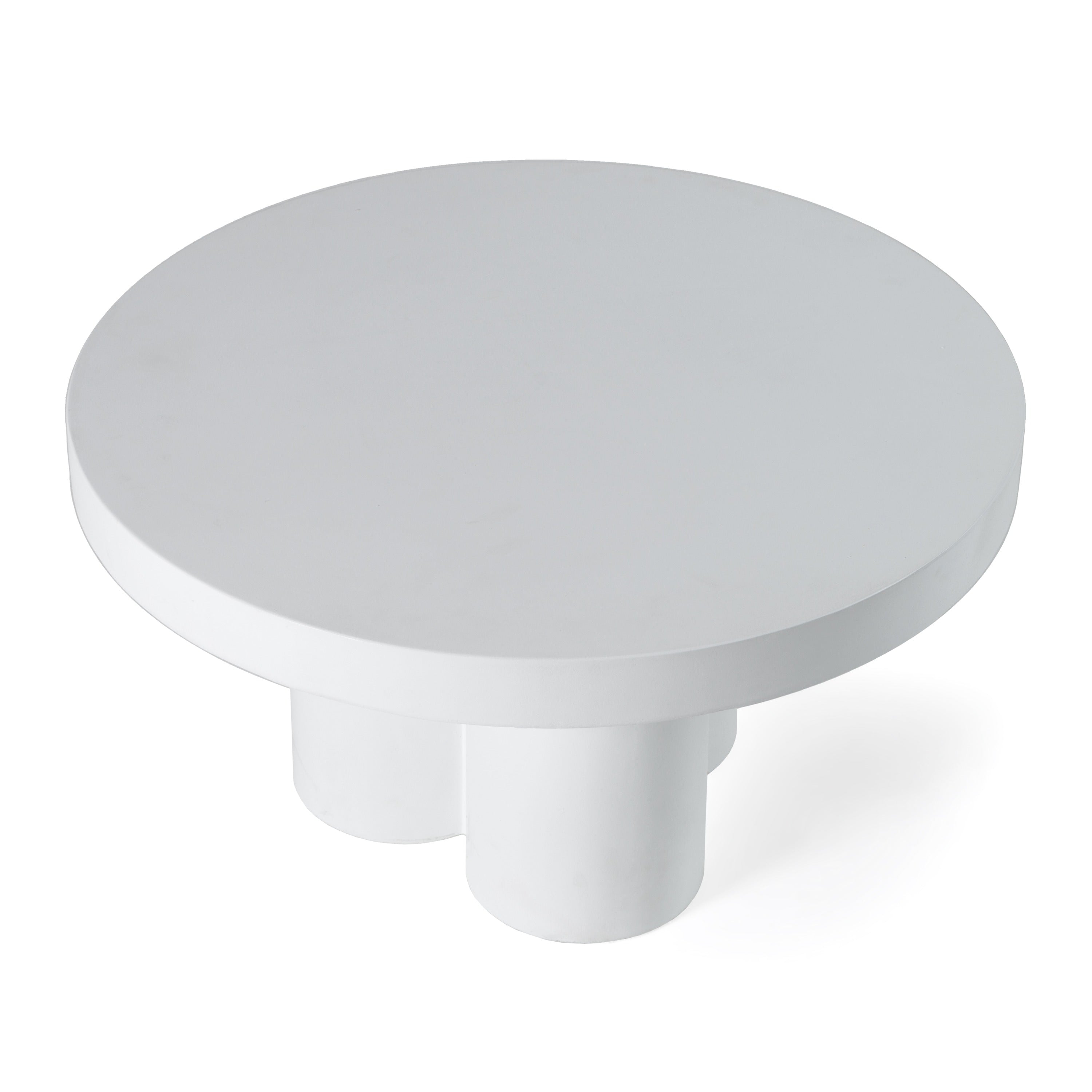 Bruni - Modern White Concrete Coffee Table - image 4