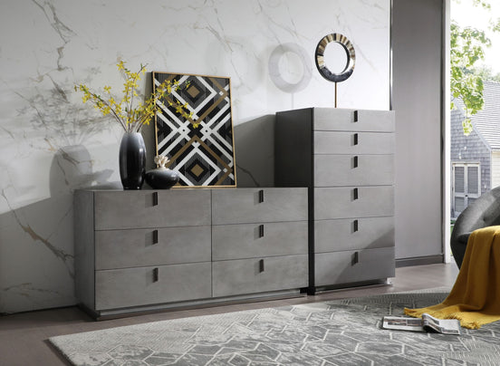Buckley - Modern Grey Crackle Chest - image 2
