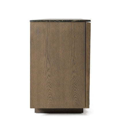 Byer - Modern Grey Ash + Marble Buffet - image 4