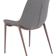 Magnus Dining Chair (Set of 2) Slate Gray & Walnut