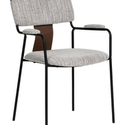 Couva Dining Chair (Set of 2) Gray Tweed