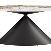 Armana Dining Table White & Brown