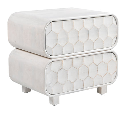 Miro Nightstand Whitewashed