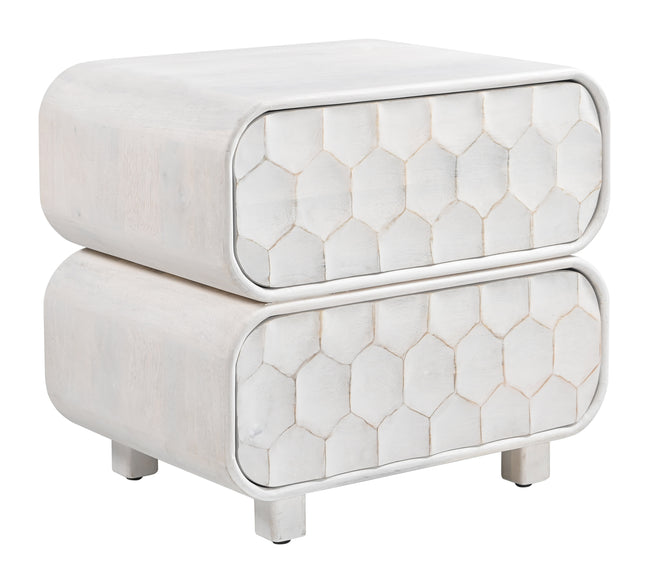 Miro Nightstand Whitewashed
