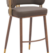 Brew Barstool Brown & Walnut