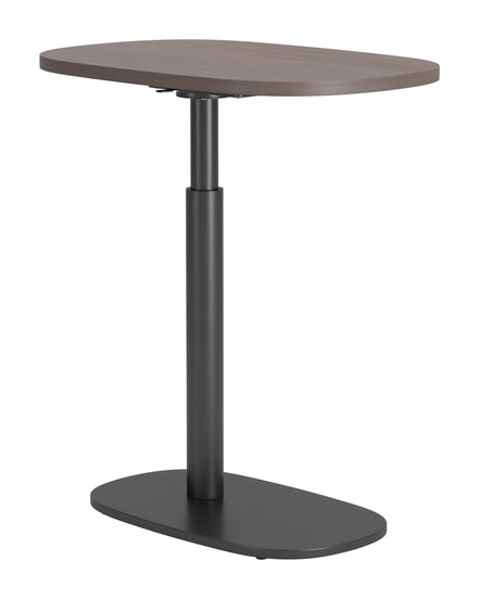 Buddy Adjustable Rotating Side Table Gray