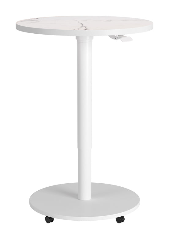 Mule Adjustable Bar Table White