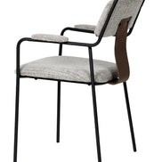 Couva Dining Chair (Set of 2) Gray Tweed