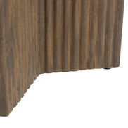 Tailo Side Table White & Brass