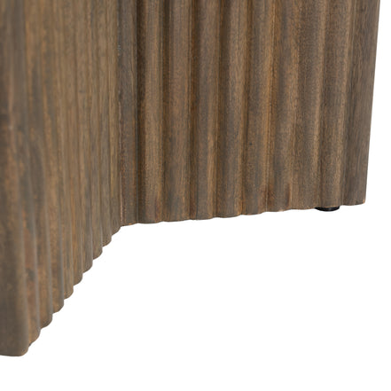 Tailo Side Table White & Brass