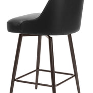Keppel Swivel Counter Stool Black & Bronze