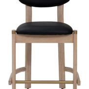 Rilou Counter Stool (Set of 2) Black & Natural