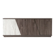 Cairo - Modern Grey Elm and White/Grey Marble Pattern Buffet - image 2
