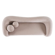 Calico - Contemporary Beige Pebble Fabric 4-Seat Sofa - image 2