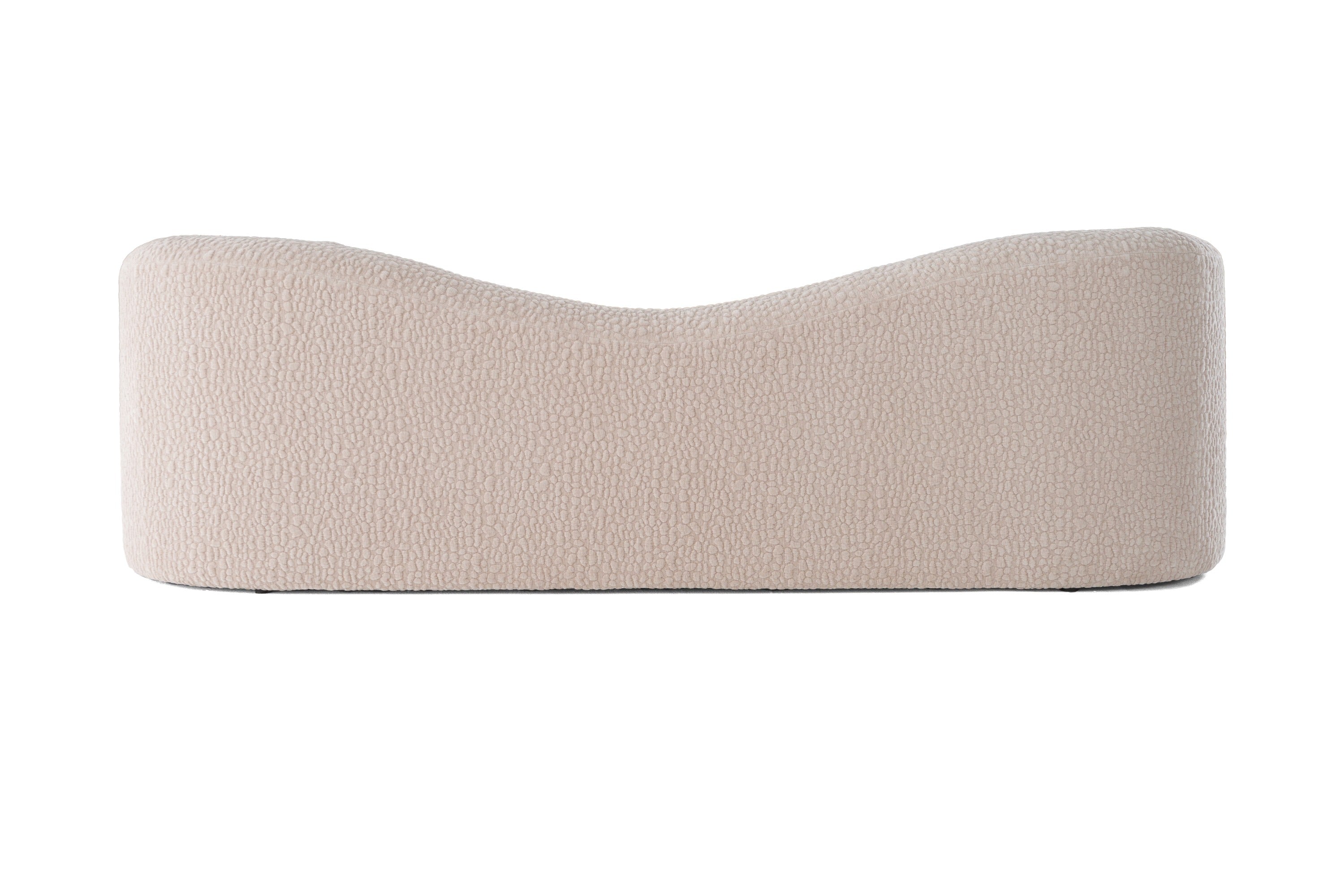 Calico - Contemporary Beige Pebble Fabric 4-Seat Sofa - image 3