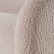 Calico - Contemporary Beige Pebble Fabric 4-Seat Sofa - image 4