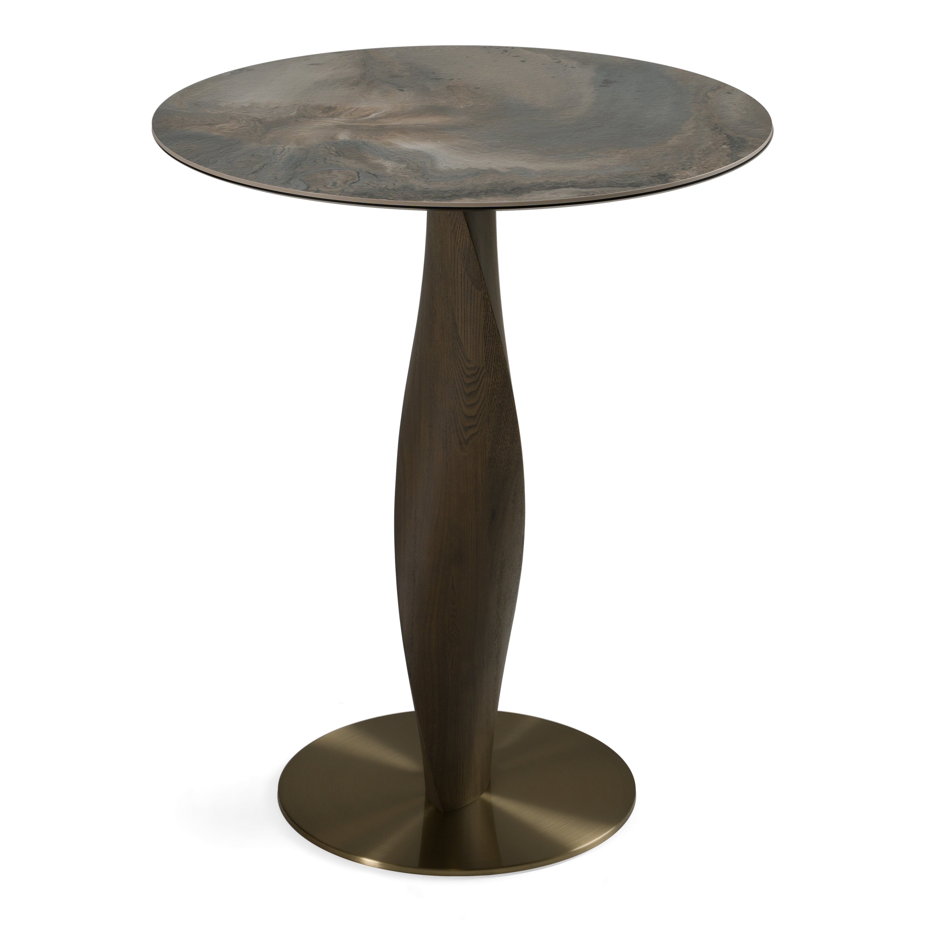 Calvary - Mid-Century Modern Ceramic + Grey Ash Bar Table - image 2