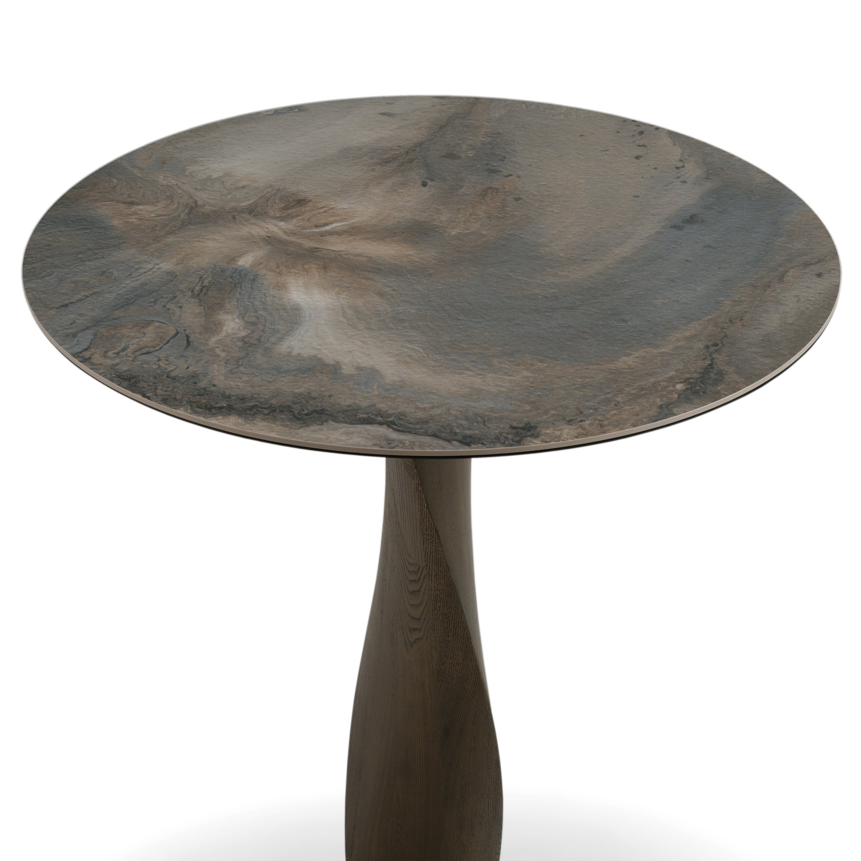 Calvary - Mid-Century Modern Ceramic + Grey Ash Bar Table - image 3
