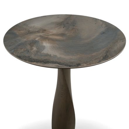 Calvary - Mid-Century Modern Ceramic + Grey Ash Bar Table - image 3